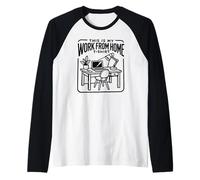 This Is My Work From Home T-Shirt Saying Funny Worker WFH Camiseta Manga Raglan