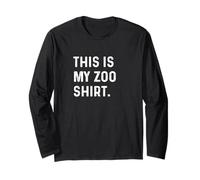 This Is My Zoo Shirt - Favorito Animal Wildlife Kids Parent Manga Larga