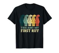 This Is Not My First Riff Guitarra Vintage Día Del Padre Retro Camiseta