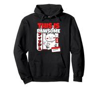 This Is Pawsome (Funny Cute Cat Declaración) Sudadera con Capucha