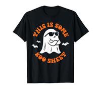 This Is Some Boo Sheet Cool Ghost Funny Halloween Camisas Camiseta gráfica económica, Hombre, Negro, S