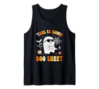 This Is Some Boo Sheet Halloween Ghost Groovy Hombres Mujeres Niños Camiseta sin Mangas