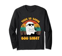 This Is Some Boo Sheet Halloween Ghost Groovy Hombres Mujeres Niños Manga Larga