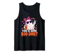 This Is Some Boo Sheet, Lindo Fantasma para Halloween, Amante del café Camiseta sin Mangas