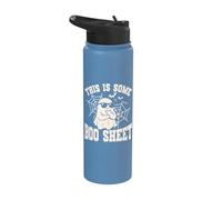 This Is Some Boo Sheet Skeleton Ghost Witch Horror Halloween Stainless Steel Insulated Water Bottle