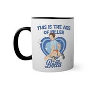 This is the ass of killer Bella Twilight Taza de color negro con mango a juego 330ml