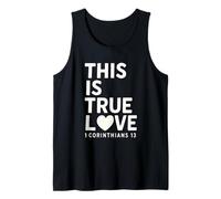 This Is true Love 1 Corintios 13 Verso de la Biblia Cristiano Camiseta sin Mangas