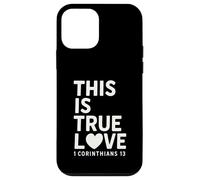 This Is true Love 1 Corintios 13 Verso de la Biblia Cristiano Carcasa para iPhone 12 mini