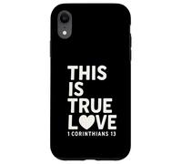 This Is true Love 1 Corintios 13 Verso de la Biblia Cristiano Carcasa para iPhone XR