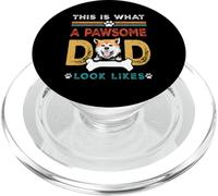 This Is What A Pawsome Dad Look Likes Akita Inu Dog Dad PopSockets PopGrip para MagSafe