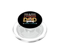 This Is What A Pawsome Dad Look Likes Basset Hound Dog Dad PopSockets PopGrip para MagSafe