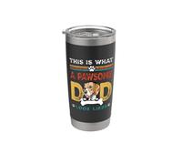 This Is What A Pawsome Dad Look Likes Beagle Dog Dad Vaso térmico de acero inoxidable de doble pared