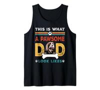 This Is What A Pawsome Dad Look Likes Bearded Collie Dog Dad Camiseta sin Mangas
