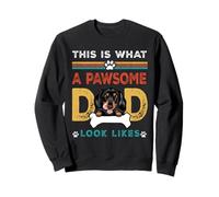 This Is What A Pawsome Dad Look Likes Dachshund Dog Dad Sudadera