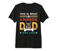 This Is What A Pawsome Dad Look Likes German Shepherd Dog Camiseta Premium