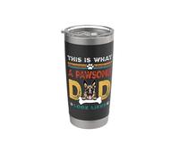 This Is What A Pawsome Dad Look Likes German Shepherd Dog Vaso térmico de acero inoxidable de doble pared
