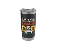 This Is What A Pawsome Dad Look Likes Golden Retriever Dog Vaso térmico de acero inoxidable de doble pared