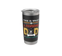 This Is What A Pawsome Dad Look Likes Great Dane Dog Dad Vaso térmico de acero inoxidable de doble pared