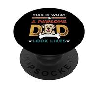 This Is What A Pawsome Dad Look Likes Labrador Retriever PopSockets PopGrip Adhesivo