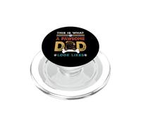 This Is What A Pawsome Dad Look Likes Leonberger Dog Dad PopSockets PopGrip para MagSafe