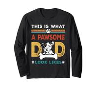 This Is What A Pawsome Dad Look Likes Pit Bull Dog Dad Manga Larga