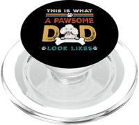 This Is What A Pawsome Dad Look Likes Poodle Dog Dad PopSockets PopGrip para MagSafe