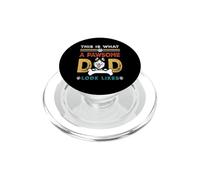 This Is What A Pawsome Dad Look Likes Siberian Husky Dog Dad PopSockets PopGrip para MagSafe