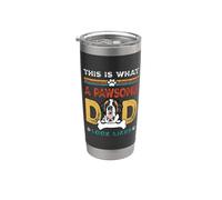 This Is What A Pawsome Dad Look Likes St Bernard Dog Dad Vaso térmico de acero inoxidable de doble pared