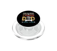 This Is What A Pawsome Dad Look Likes Weimaraner Dog Dad PopSockets PopGrip para MagSafe