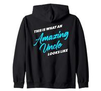This is What an Amazing Uncle Looks Like - Funny Sarcastic Sudadera con Capucha