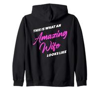 This is What an Amazing Wife Looks Like - Funny Sarcastic Sudadera con Capucha