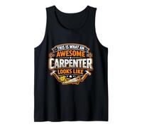 This is What An Awesome Carpenter Looks Like Funny Cita Divertido Camiseta sin Mangas
