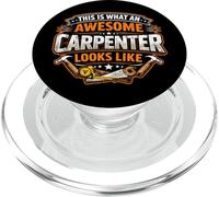 This is What An Awesome Carpenter Looks Like Funny Cita Divertido PopSockets PopGrip para MagSafe