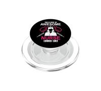 This Is What An Awesome Nurse Looks Like Funny Nursing Nurse PopSockets PopGrip para MagSafe