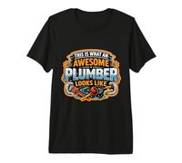This is What An Awesome Plumber Looks Like Funny Cita Divertido Camiseta Premium