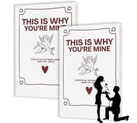 This is why you are mine: libro de recuerdos para parejas, recuerdos y momentos de corazón, regalo significativo para novios y novias, manual de recuerdos románticos (2 unidades)