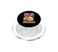 This Kid Loves Ukeleles Tropical Beach Sunset Music Ukelele PopSockets PopGrip para MagSafe