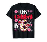This Ladybug Is 6 - Ladybug Lover 6 Years Old Girls Birthday Camiseta