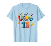 This Legend Is Now 11 - Regalo de cumpleaños para niños de 11 años Camiseta, Hombre, Azul Bebé, XL