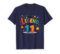 This Legend Is Now 11 - Regalo de cumpleaños para niños de 11 años Camiseta, Hombre, Azul Marino, XL