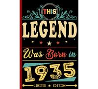 This Legend Was Born in 1935 Limited Edition: 88th Birthday for Women & Men 88 Years Old personalized gifts for Him Unique Greeting Card Alternative
