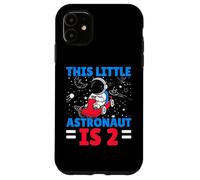 This Little Astronaut Is 2 Second Birthday Outerspace Bday Carcasa para iPhone 11