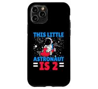 This Little Astronaut Is 2 Second Birthday Outerspace Bday Carcasa para iPhone 11 Pro
