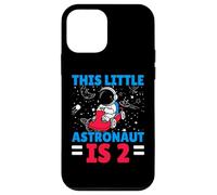 This Little Astronaut Is 2 Second Birthday Outerspace Bday Carcasa para iPhone 12 Mini