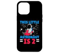 This Little Astronaut Is 2 Second Birthday Outerspace Bday Carcasa para iPhone 12 Pro MAX