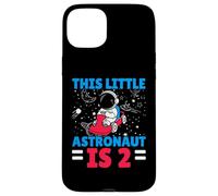 This Little Astronaut Is 2 Second Birthday Outerspace Bday Carcasa para iPhone 15 Plus