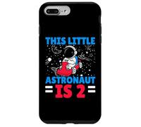 This Little Astronaut Is 2 Second Birthday Outerspace Bday Carcasa para iPhone 7 Plus/8 Plus