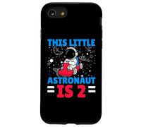 This Little Astronaut Is 2 Second Birthday Outerspace Bday Carcasa para iPhone SE (2020) / 7/8