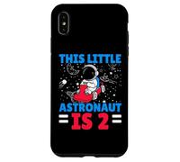 This Little Astronaut Is 2 Second Birthday Outerspace Bday Carcasa para iPhone XS MAX