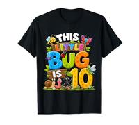 This Little Bug Is 10 Years Old Insect 10th Birthday Party Camiseta